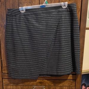 Madewell Grey Asymmetrical Mini Skirt - Size 12